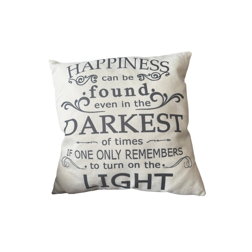 Harry Potter Quote Throw Pillow Happiness Can Be Found Darkest Times 16x16